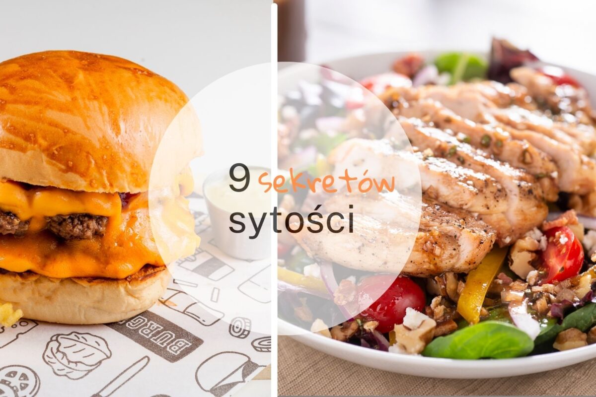 głód sytość odchudzanie hamburger sałatka