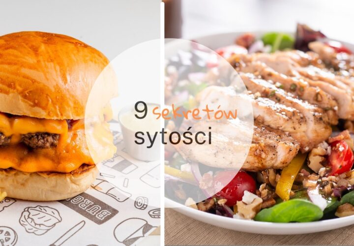 głód sytość odchudzanie hamburger sałatka